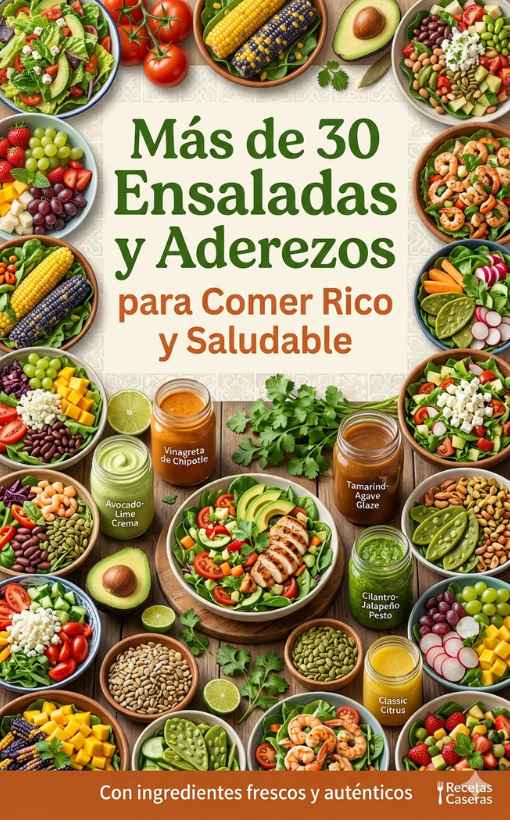 Más de 30 Ensaladas y Aderezos para Comer Rico y Saludable 🔥OFERTA ESPECIAL ÚNICAMENTE EN ESTA PÁGINA